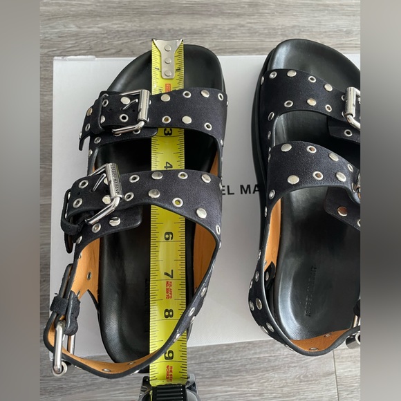 NWT Isabel Marant black suede Ophie sandals - Picture 5 of 5